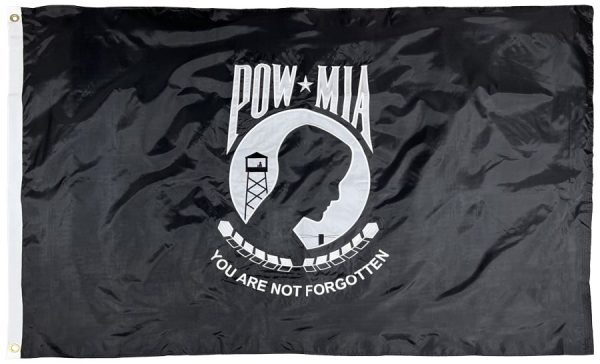 POW MIA Double Sided 3×5 Flag Embroidered Nylon - I AmEricas Flags