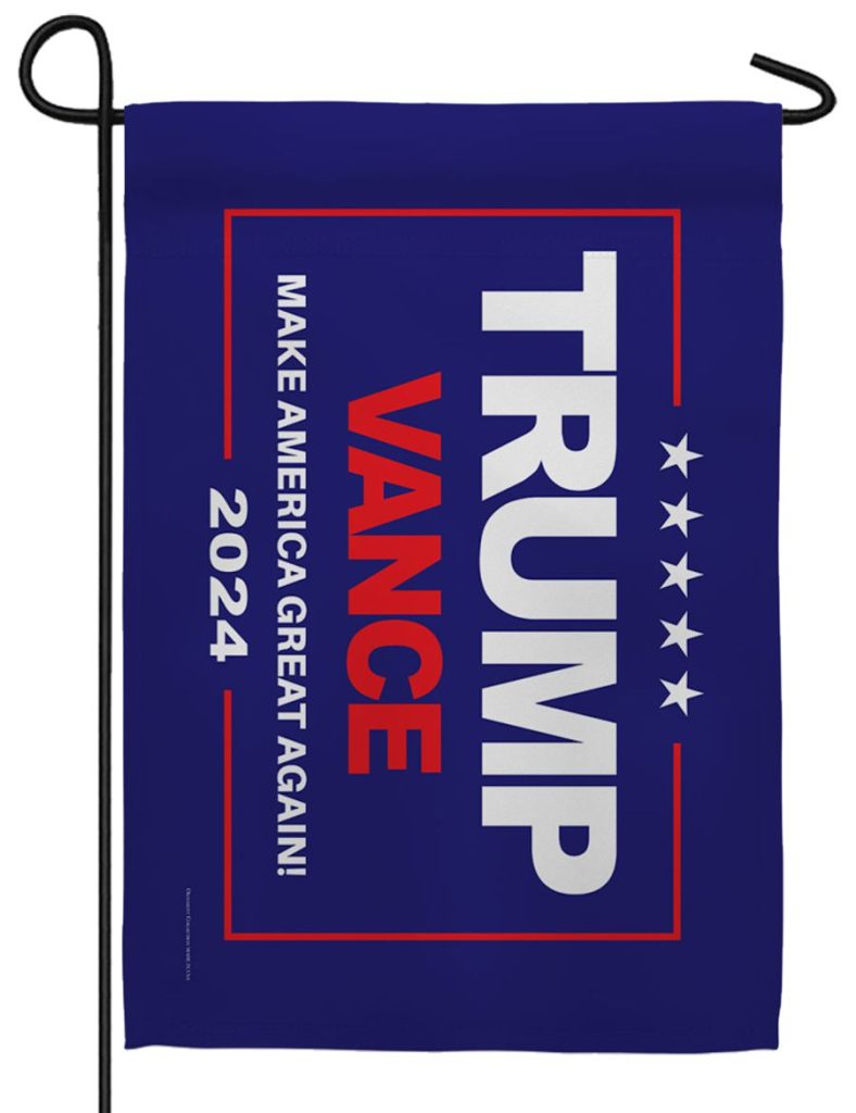 Trump Vance 2024 Blue Garden Flag I AmEricas Flags