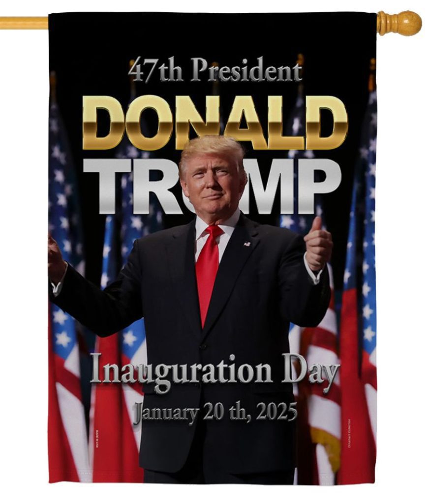 Trump Inauguration Day Sublimated House Flag I AmEricas Flags