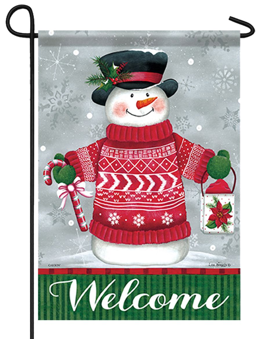 Snowman Sweater Garden Flag - I AmEricas Flags