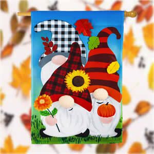 Fun and Whimsical Fall House Flags