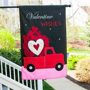 Valentine's Day House Flags