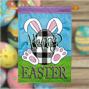 Easter House Flags
